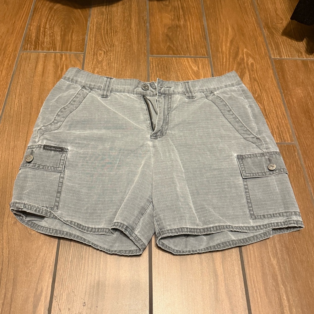 Calvin Klein Gray Cargo Shorts